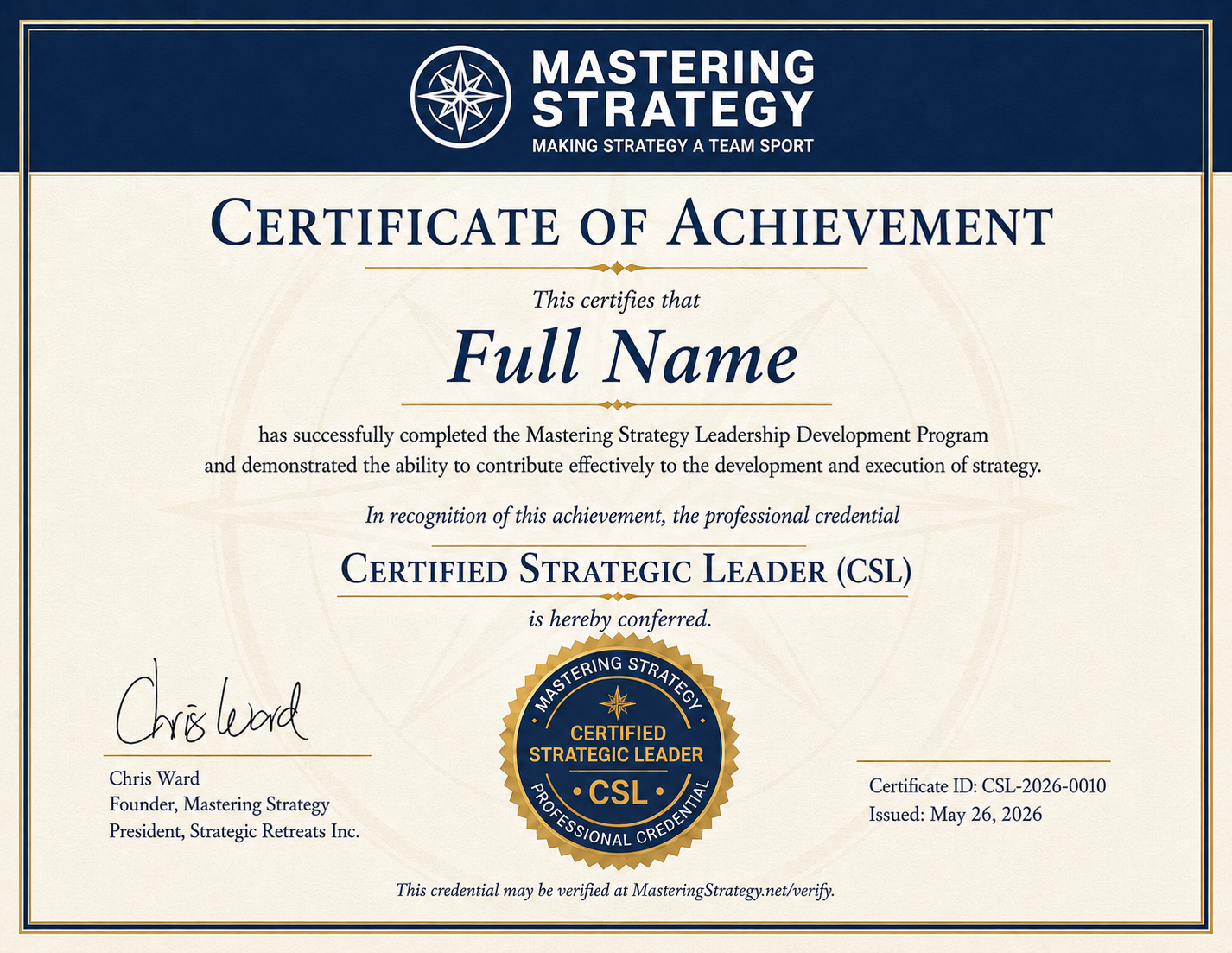 MS Certificate CSL